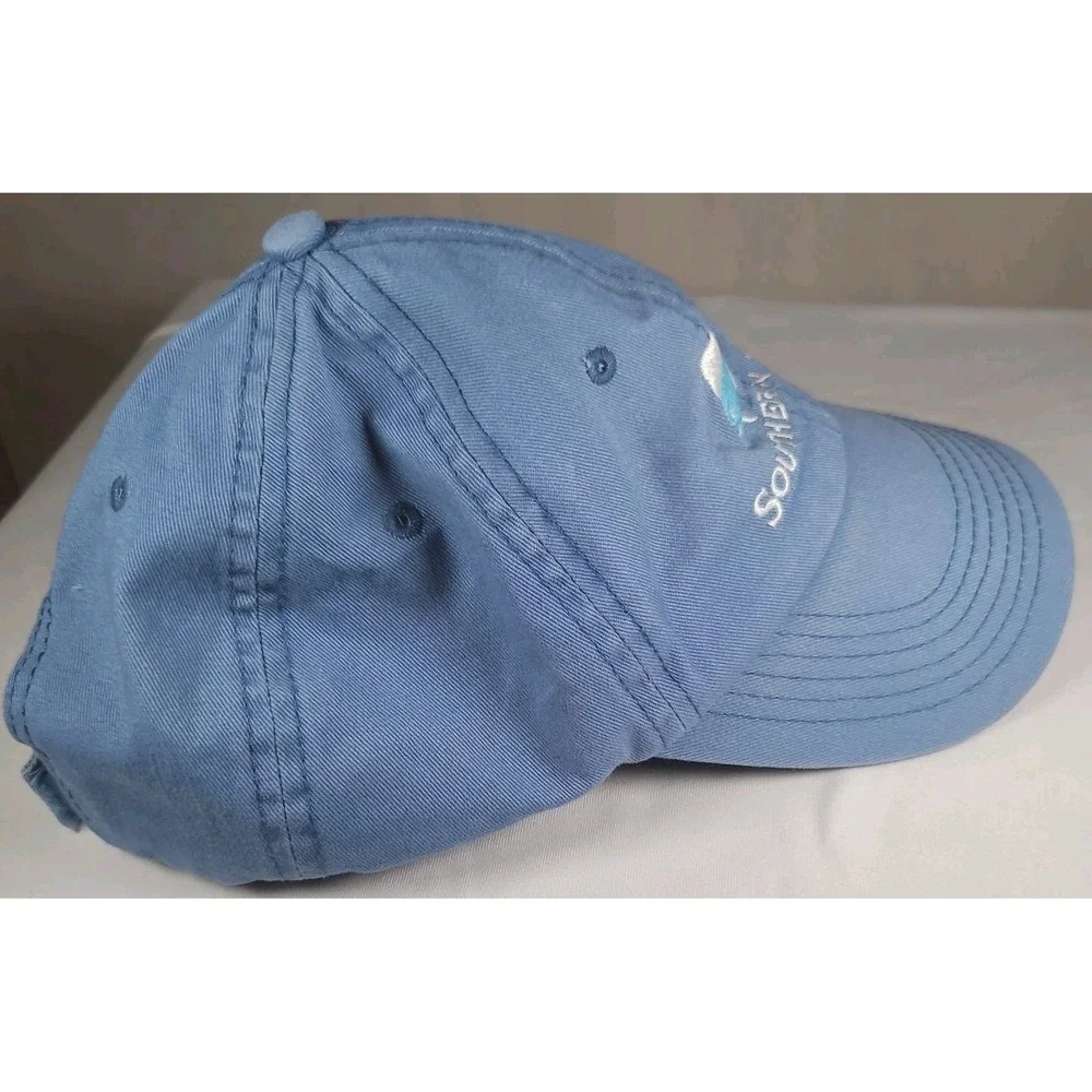 Southern Lure Logo Baseball Hat Cap Strapback Blue & White Embroidered Mahi Mahi